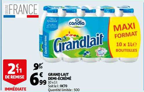 grand lait demi-ecreme