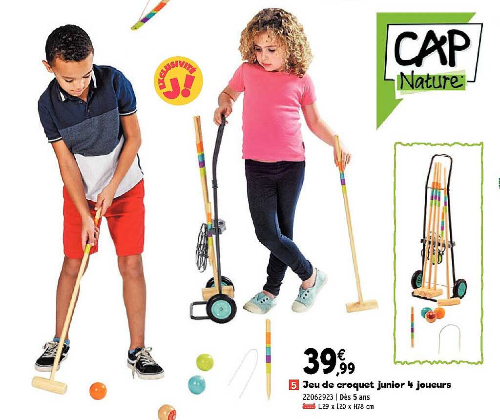 jeu de croquet junior 4 joueurs