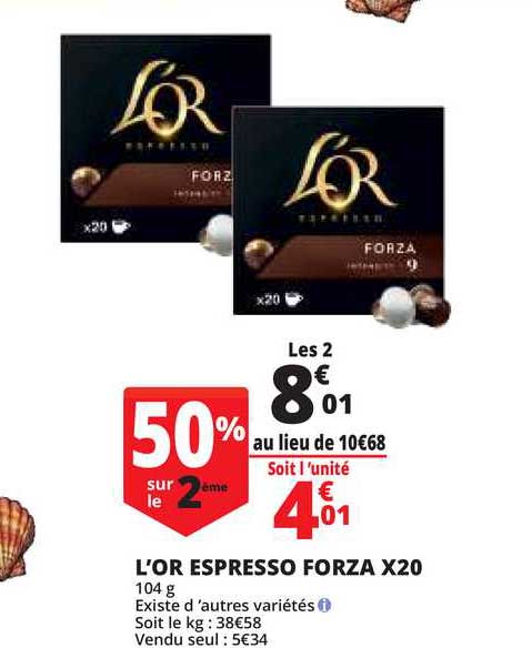 l'or espresso forza x20