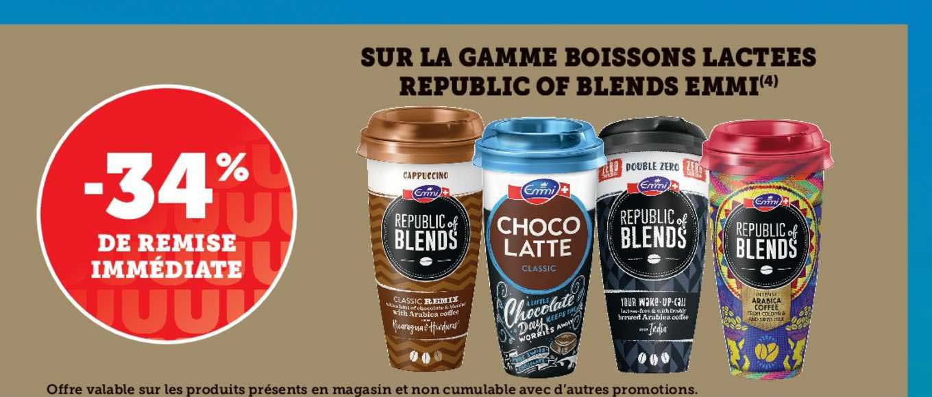 la gamme boissons lactées republic of blends emmi
