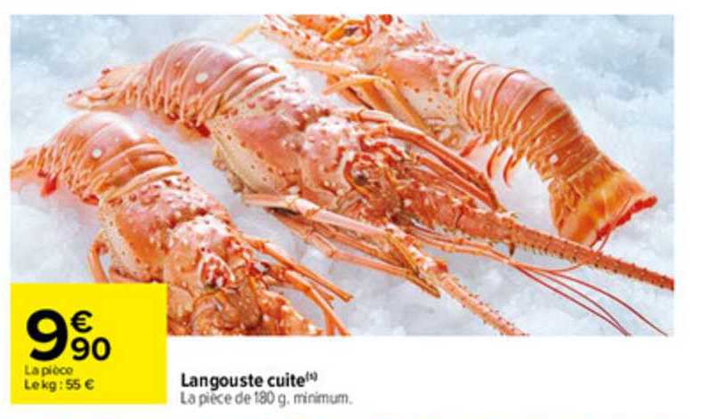 langouste cuite