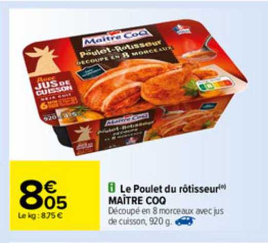 le poulet du rôtisseur maître coq