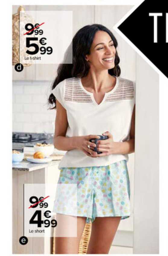 le t-shirt of le short