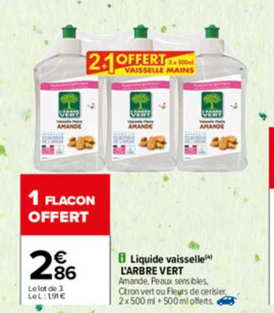 liquide vaisselle l'arbre vert