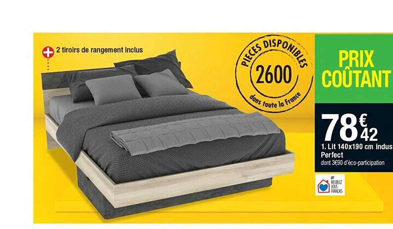 lit 140x190 cm indus perfect