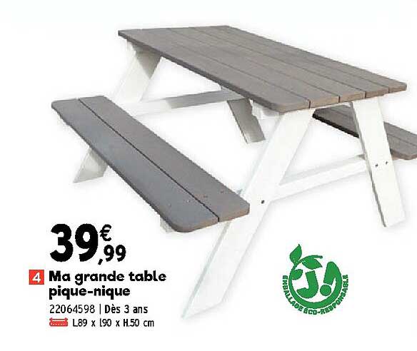 ma grande table pique-nique