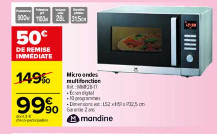 micro ondes multifonction mandine