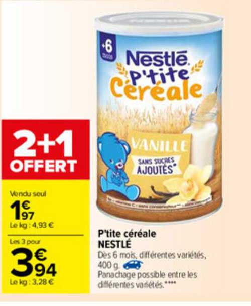 p'tite céréale nestlé