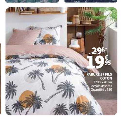 parure 57 fils coton 220x240 cm