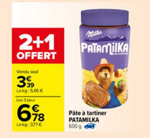 Pâte à Tartiner Patamilka