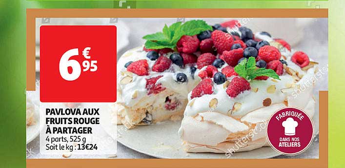 pavlova aux fruits rouge a partager