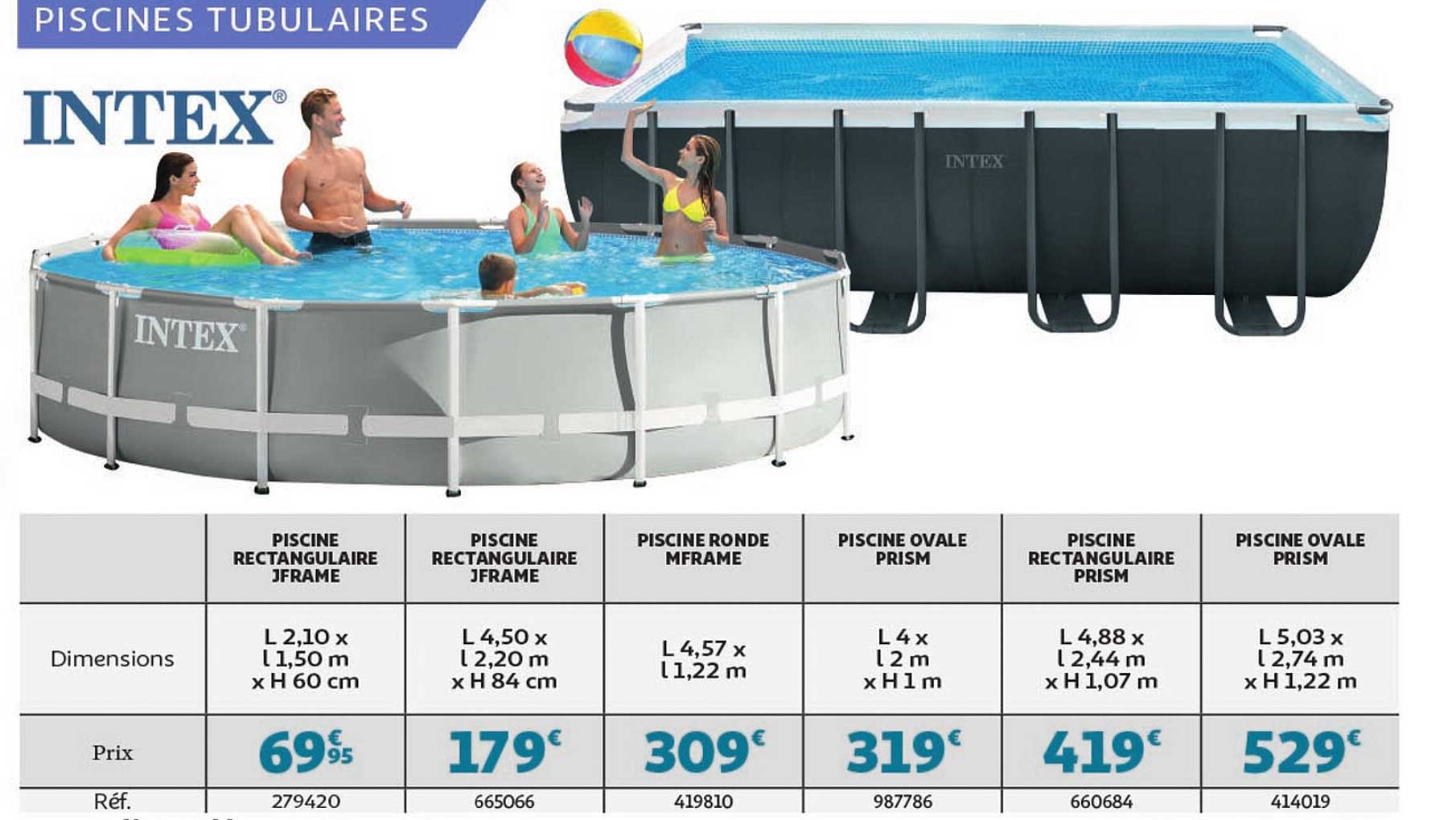 piscines tubulaires intex