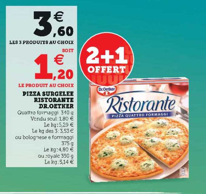 pizza surgelée ristorante dr.oetker