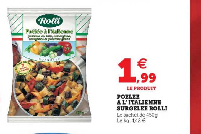 poêlée à l'italienne surgelée rolli