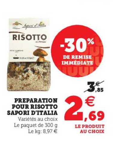 préparation pour risotto sapori d'italia