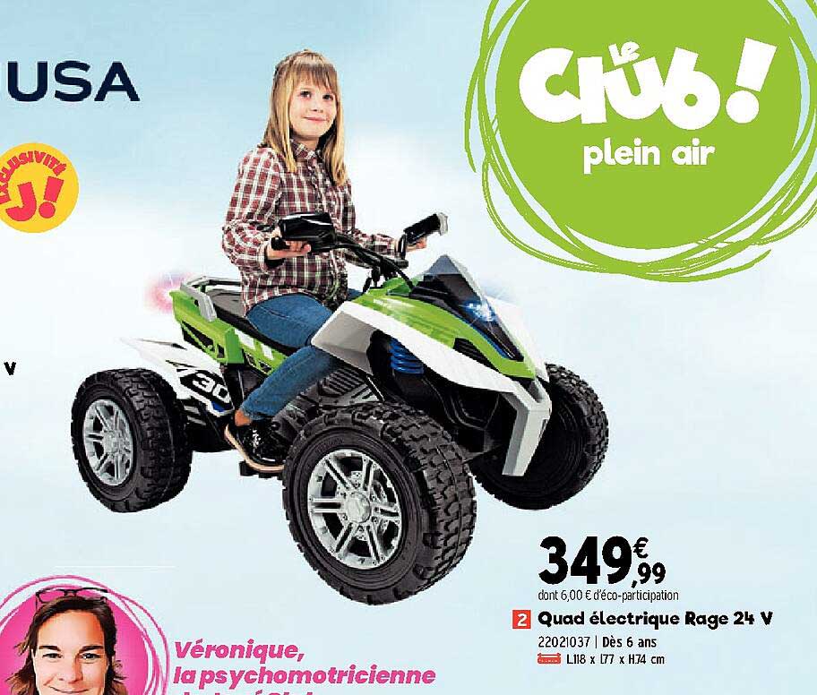 quad électrique rage 24 v
