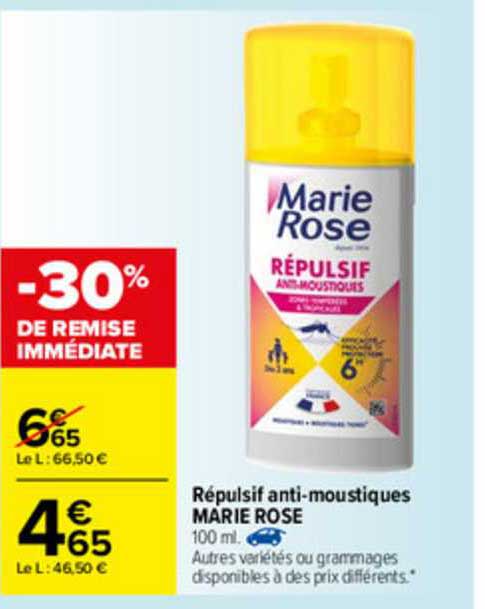 répulsif anti-moustiques marie rose