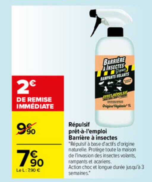 répulsif prêt-à-l'emploi barrière à insectes