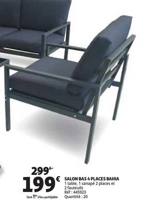 salon bas 4 places bahia