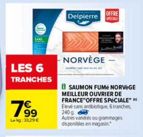 saumon fumé norvège meilleur ouvrier de france "offre spéciale"