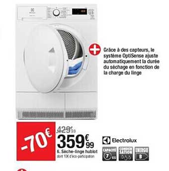 sèche-linge hublot électrolux