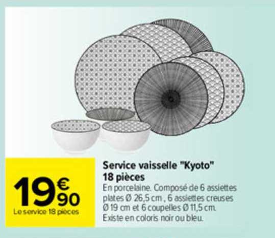 Service Vaisselle "kyoto" 18 Pièces
