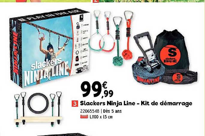 slackers ninja line - kit de démarrage