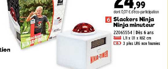 slackers ninja ninja minuteur