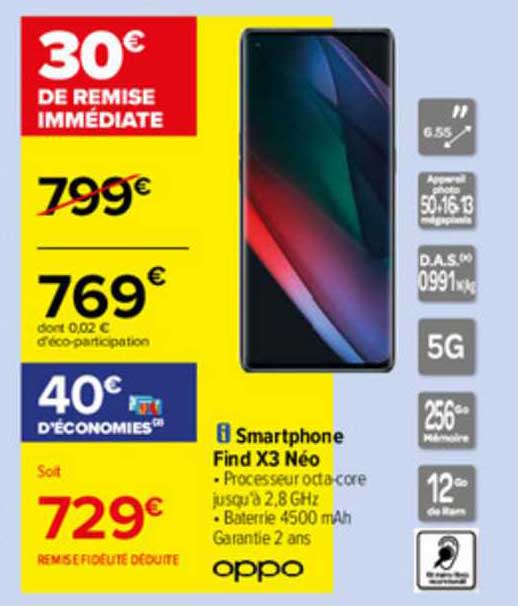 smartphone find x3 neo oppo