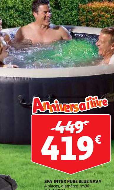spa intex pure blue navy
