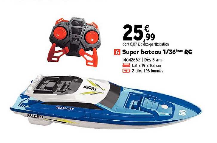 super bateau 1-36ème rc