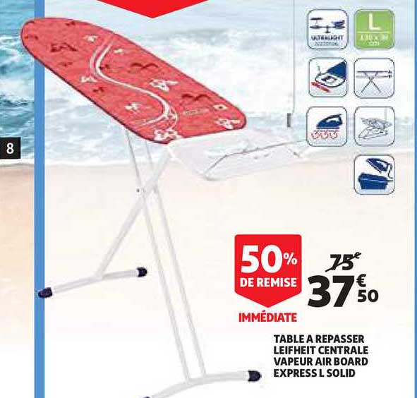 table a repasser leifheit centrale vapeur air board express l solid