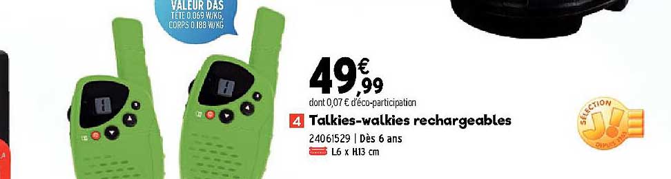 talkies-walkies rechargeables