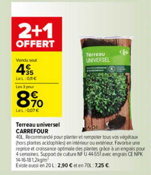 Terreau Universel Carrefour