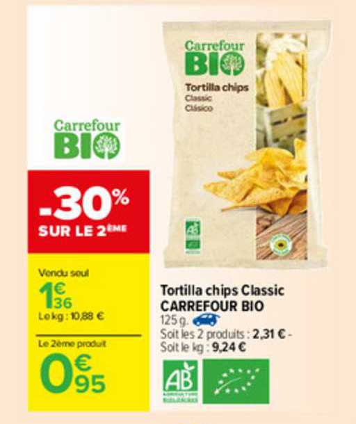 Tortilla Chips Classic Carrefour Bio