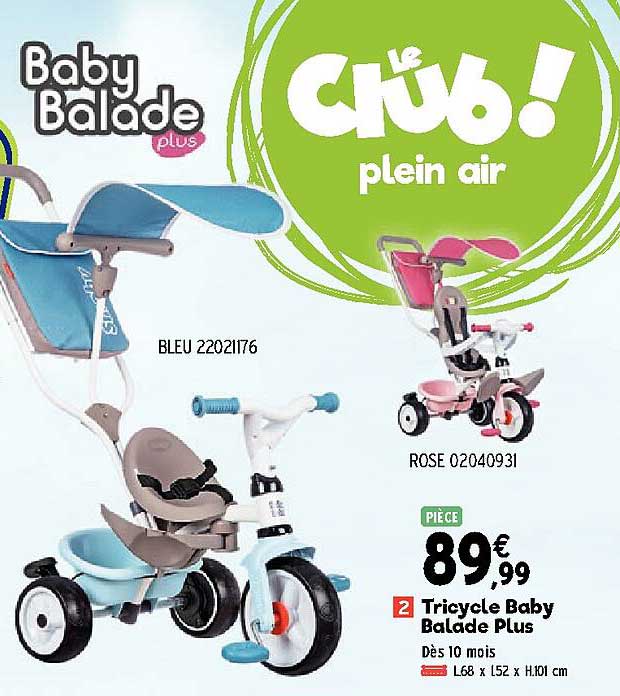 tricycle baby balade plus