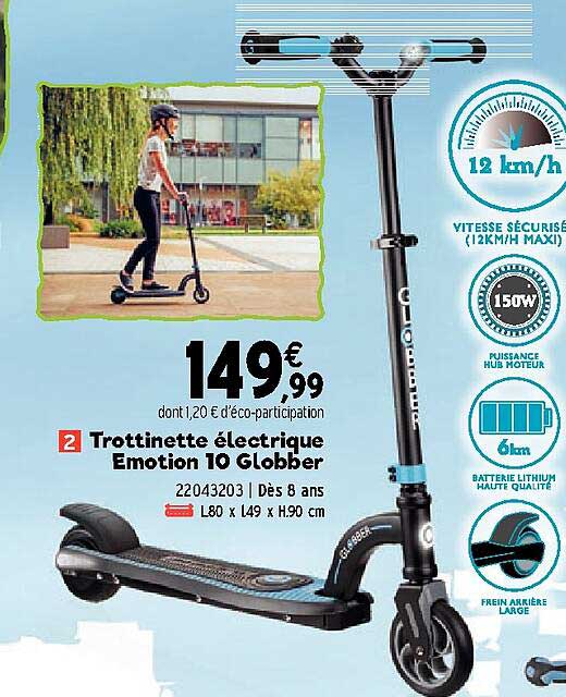 trottinette électrique emotion 10 globber