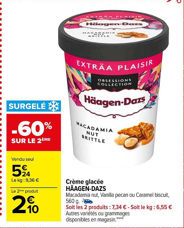 crème glacée häagen-dazs