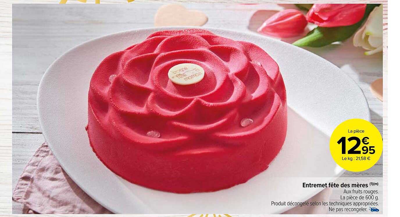entremet fête des mères