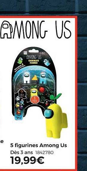 5 figurines among us