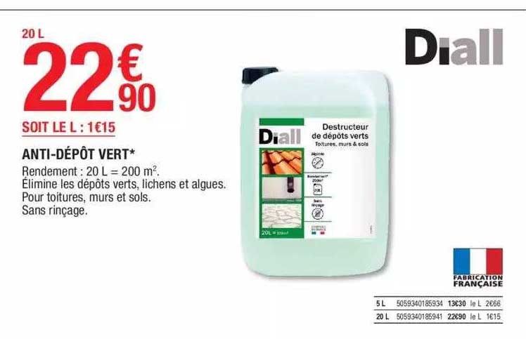 Anti-dépôt Vert Diall