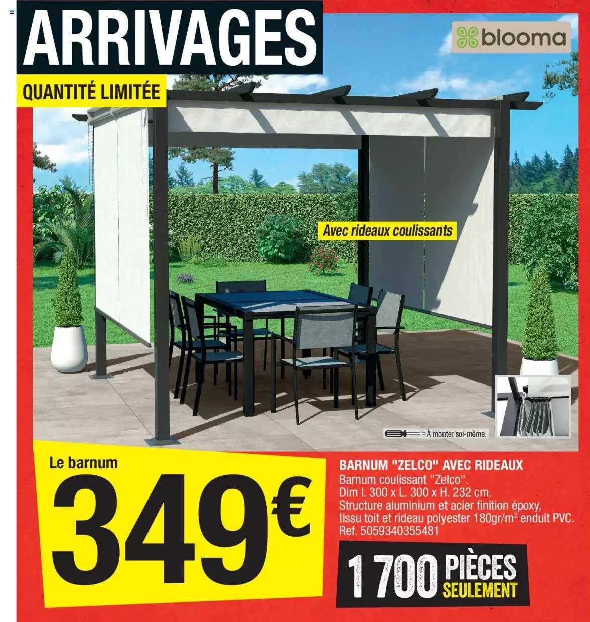 Barnum "zelco" Avec Rideaux Blooma