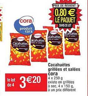 Cacahuètes Grillées Et Salées Cora