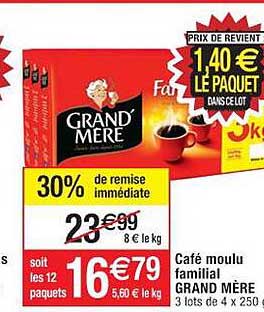 café moulu familial grand mère