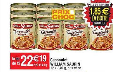 cassoulet william saurin