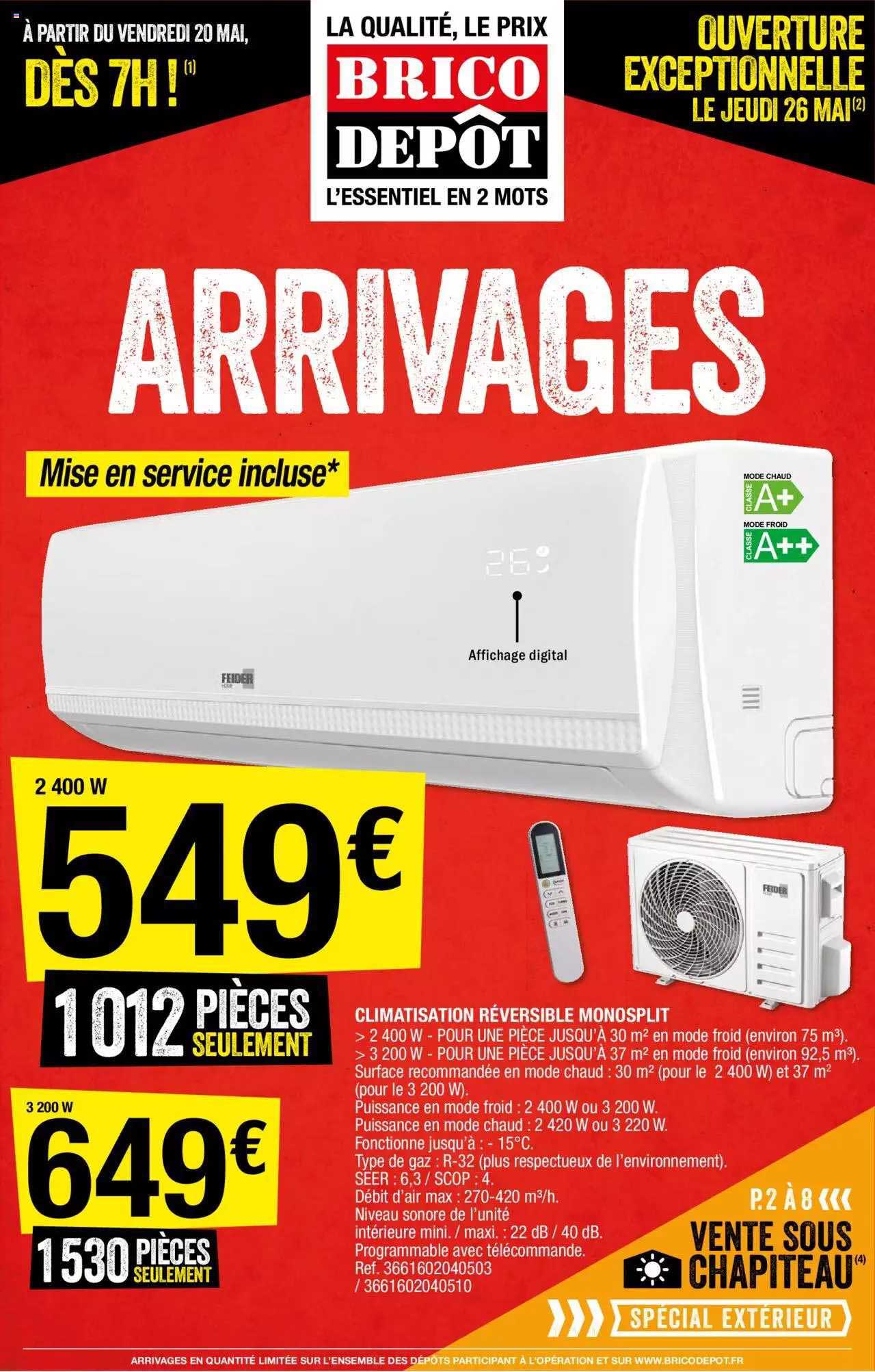 climatisation réversible monosplit