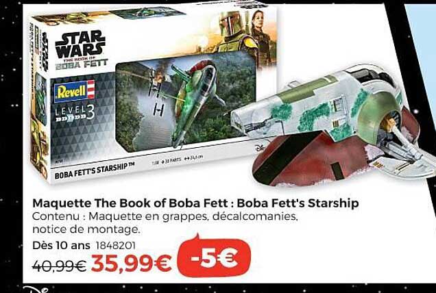 maquette the book of boba fett : boba fett's starship
