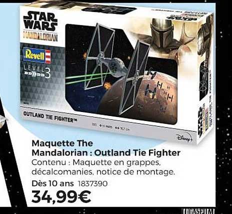 maquette the mandalorian : outland tie fighter