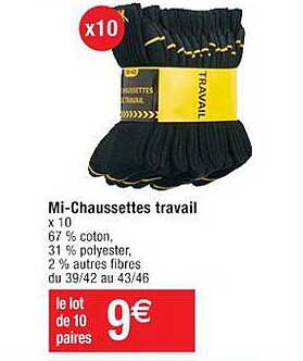 mi-chaussettes travail