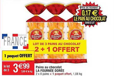 pains au chocolat la fournée dorée